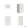 Milos Cotton White Basin Vanity 500mm - Traditional Handles