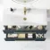 Elba Inky Blue Wall Hung Basin Drawer Vanity 1000mm - Brushed Brass Accents