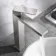 Dart Brushed Stainless Steel High Rise Basin Mixer Tap