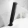 Ribble Matt Black Deck Mounted 4TH Bath Shower Mixer Tap & Handheld Shower