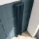 Athens Inky Blue Double Column Vertical Traditional Radiator 1800x290mm
