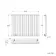 Marbella Anthracite Single Oval Panel Radiator 600x780mm