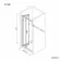 London Matt Black 6mm Bifold Shower Door 700mm