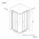 London Matt Black 6mm Corner Entry Shower Enclosure 800x800mm