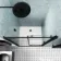 London Matt Black Grid 6mm Sliding Shower Door 1100mm