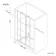 London Matt Black Grid 6mm Sliding Shower Door 1100mm