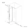Helsinki Brushed Brass Premium Easy Clean 8mm Hinged Shower Door 1000mm