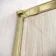 Lyon Brushed Brass 8mm Laminated Wet Room Shower Glass Panel with Gold Mesh Inlay 800mm