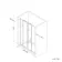 London Brushed Brass 6mm Sliding Shower Door 1400mm