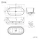 Barnet 1700mm Fluted Freestanding Bath
