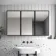 Mia Black Framed Mirror Cabinet 710x1200mm