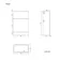 Austin Stone Grey Slimline Back To Wall Toilet Unit 500mm