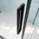 Oslo Matt Black Premium Easy Clean 8mm Sliding Shower Enclosure 1400x800mm