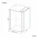 Munich Matt Black Framed 8mm Wet Room Shower Glass 1100mm & 250mm Return Panel