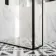 Munich Matt Black Framed 8mm Wet Room Shower Glass 1400mm & 250mm Return Panel