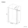 Munich Fluted Effect Brushed Brass 8mm Wet Room Shower Glass 1000mm & 250mm Pivotal Return Panel
