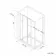 London Brushed Brass 6mm Sliding Shower Enclosure 1000x700mm