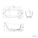 Richmond 1370mm Freestanding Slipper Bath