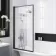 Abingdon 1700 Roll Top Shower Bath - Black Claw Feet & 6mm Easy Clean Matt Black Framed Screen