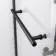 Stafford 1500x700 Shower Bath & 4mm Matt Black Screen with Rail