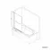 Stafford 1500x700 Shower Bath & 4mm Matt Black Screen with Rail