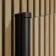 Witney 1700x700 Square Shower Bath & 6mm Easy Clean Matt Black Bath Screen