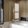 Witney 1700x700 Square Shower Bath & 6mm Easy Clean Brushed Brass Bath Screen
