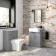 Harper Stone Grey Back To Wall Unit And Atlanta Toilet