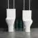 Atlanta Comfort Height Close Coupled Corner Toilet With Soft Close Slim Seat