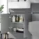 Foster Stone Grey Basin Vanity and Back To Wall Toilet Unit 1200mm