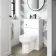 Ohio Gloss White 2-In-1 Combined Wash Basin & Denver Toilet 500mm