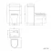 Ohio Stone Grey 2-In-1 Combined Wash Basin & Seattle Toilet 500mm