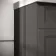 Lucia Graphite Grey Basin Vanity 630mm - Brass Knurled Handles