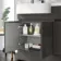 Foster Tungsten Grey Basin Vanity With Back To Wall Unit 1200mm (Excludes Toilet) - Left Handed