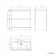 Corsica Inky Blue Basin Drawer Vanity 800mm