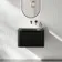 Sorrento Fluted Matt Black Wall Hung Drawer Vanity with Black Basin 600mm