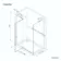 Vienna Matt Black Easy Clean 8mm Hinged Shower Enclosure 1400x800mm