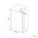 Munich Fluted Effect Matt Black Framed 8mm Wet Room Shower Glass 800mm & 250mm Pivotal Return Panel