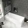 Hereford 1800x800 Square Shower Bath & 6mm Easy Clean Screen