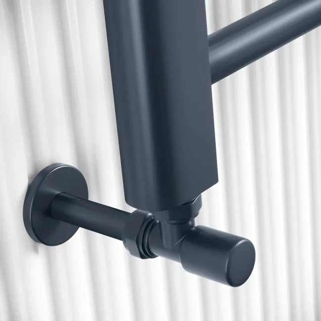 Barcelona Inky Blue Straight Heated Towel Rail 1200x500mm