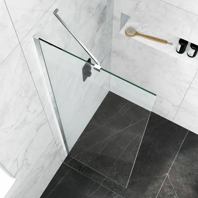 Copenhagen Easy Clean 8mm Wet Room Shower Glass Panel 700mm
