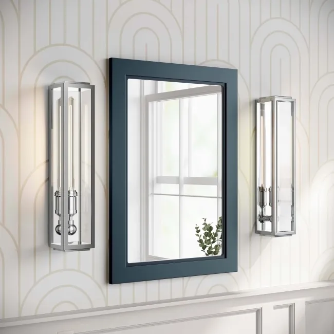 Inky Blue Bathroom Mirror 700x500mm