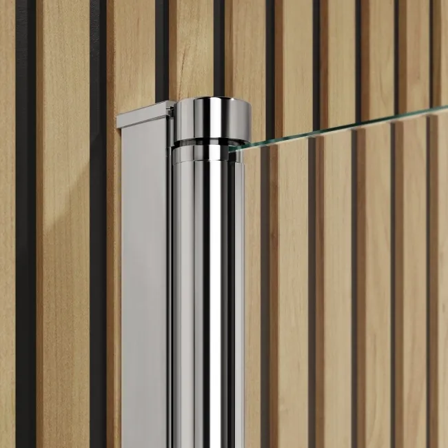 Witney 1700x700 Square Shower Bath & 6mm Easy Clean Chrome Bath Screen