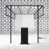 Munich Matt Black Grid 8mm Walk Through Wet Room Shower Glass Panel 1100mm & 250mm Return Panel