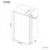 Munich Brushed Brass Framed 8mm Wet Room Shower Glass 700mm & 250mm Pivotal Return Panel