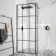 Munich Matt Black Grid 8mm Wet Room Shower Glass 800mm & 250mm Return Panel
