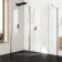 Copenhagen Easy Clean 8mm Walk In Shower Enclosure 1100mm & 700mm Glass with Pivotal Return Panel