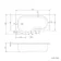 P Shaped 1500 Shower Bath - Left Handed