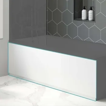 Gloss White Wooden Bath Front Panel 1800mm