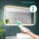 Mila Brushed Brass Backlit Illuminated LED Mirror With BLUETOOTH Speaker 600x1200mm
